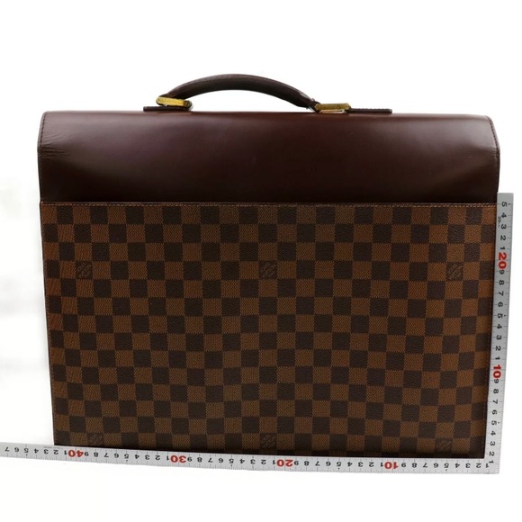 louis vuitton briefcase altona damier ebene pm brown
